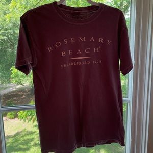 Burgundy Rosemary Beach shirt